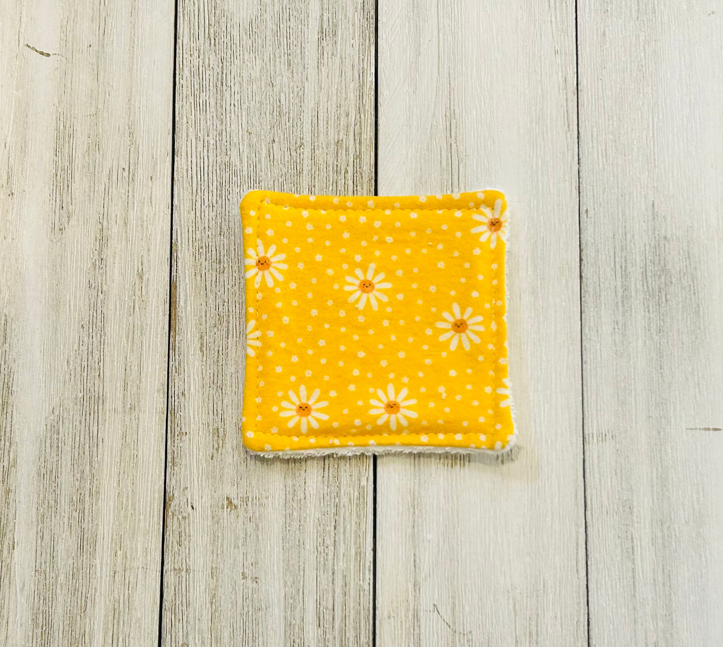 Reusable Facial Cloths - Yellow Daisy