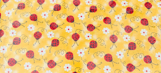 Bowl Koozie - Animals - Ladybug Yellow