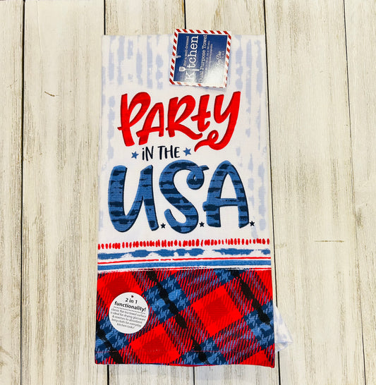 Dish Towel - Patriotic Themed - Party in the USA